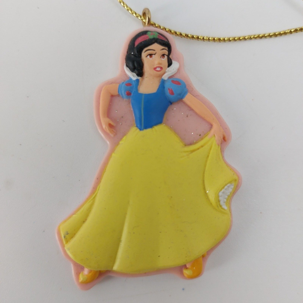 Disney Princess Snow White Christmas Ornament Yellow Blue - Picture 2 of 7